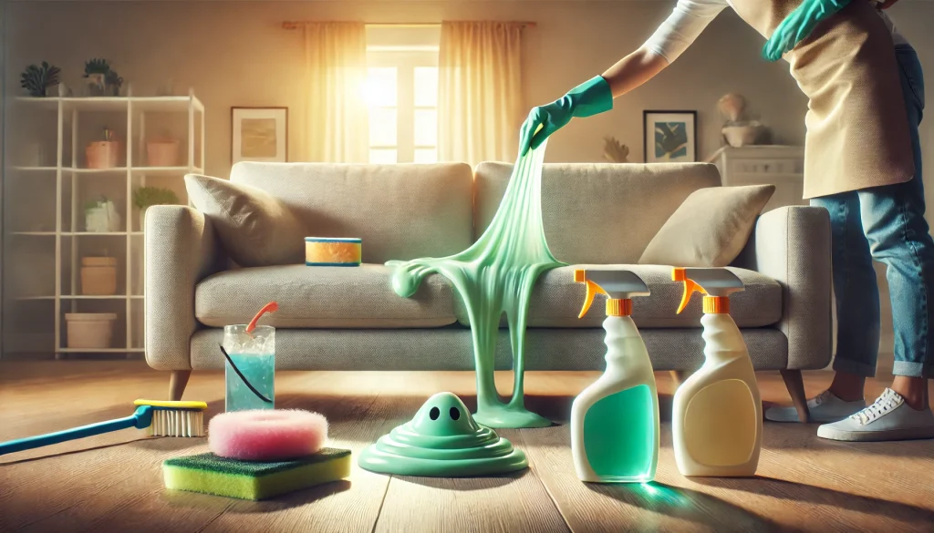 Cómo eliminar las manchas de slime de la ropa y muebles fácilmente