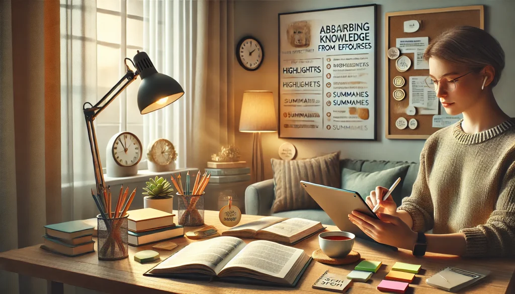 Consejos para absorber mejor los aprendizajes de libros o cursos
