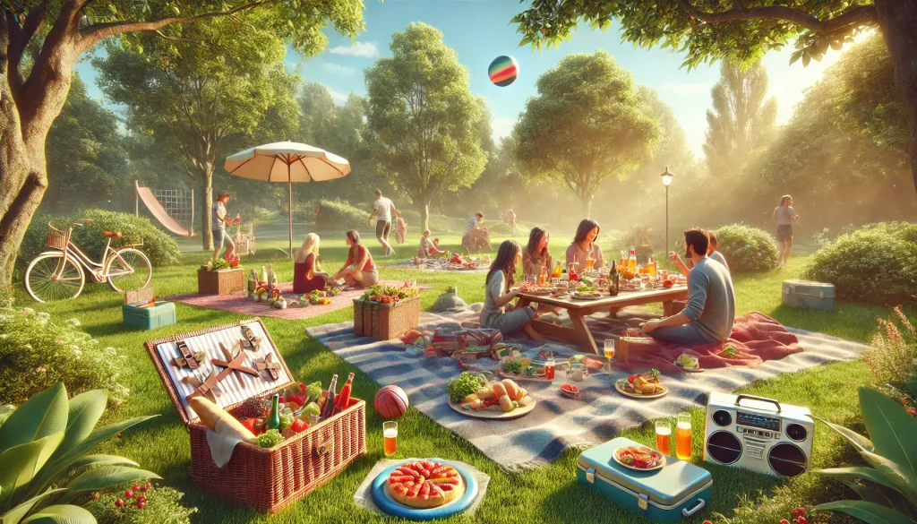 disfrutar de un picnic en el parque