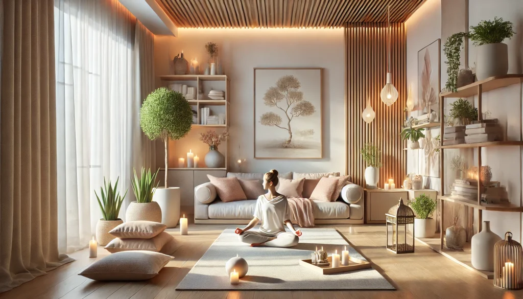 espacio de meditación en casa