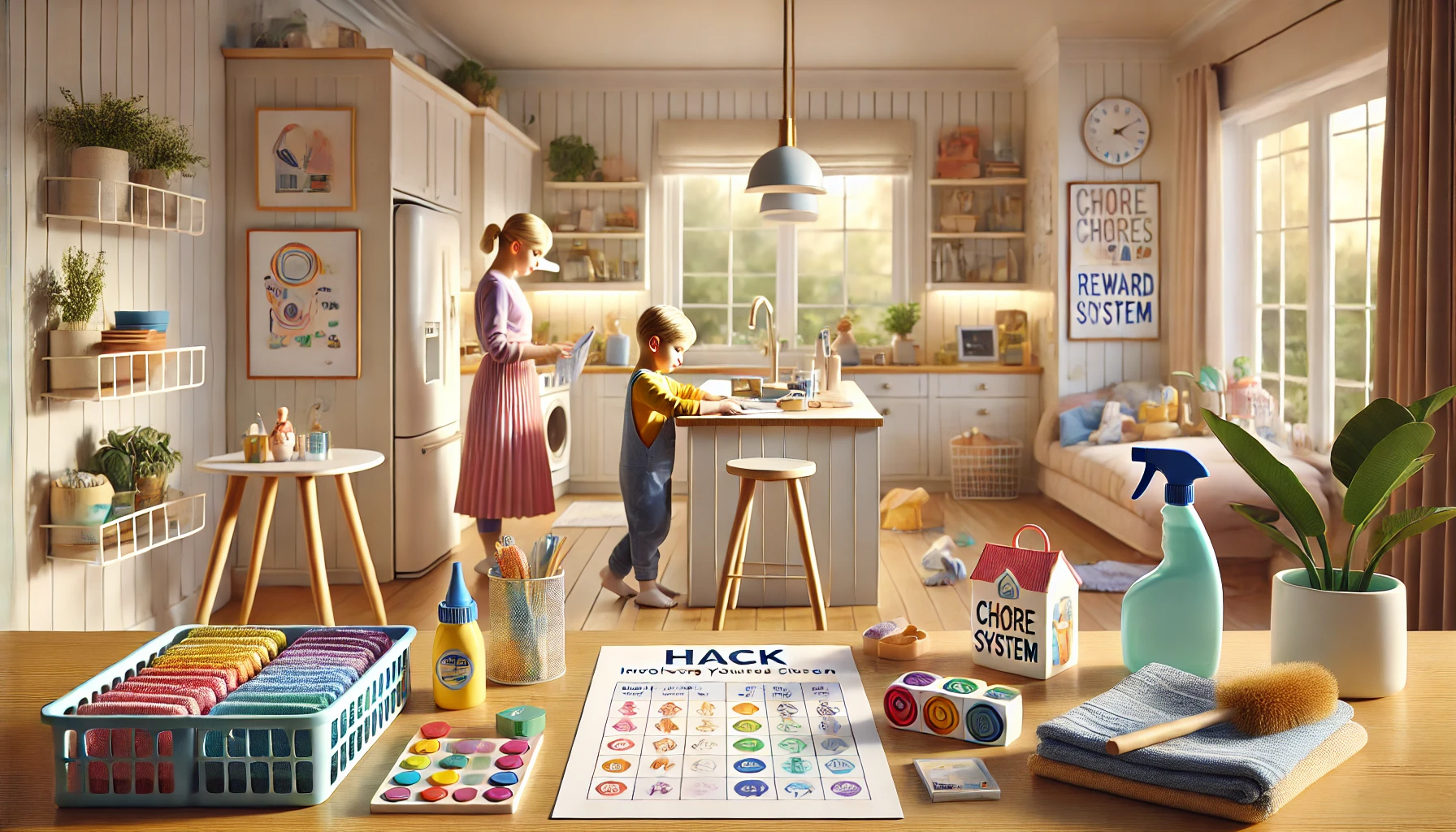 involucrar a los niños en tareas del hogar