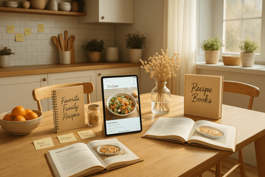 organizar tus recetas familiares